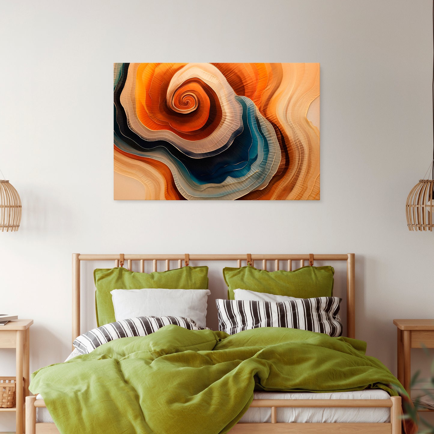 SPIRALING DREAMSCAPE Horizontal Canvas Print