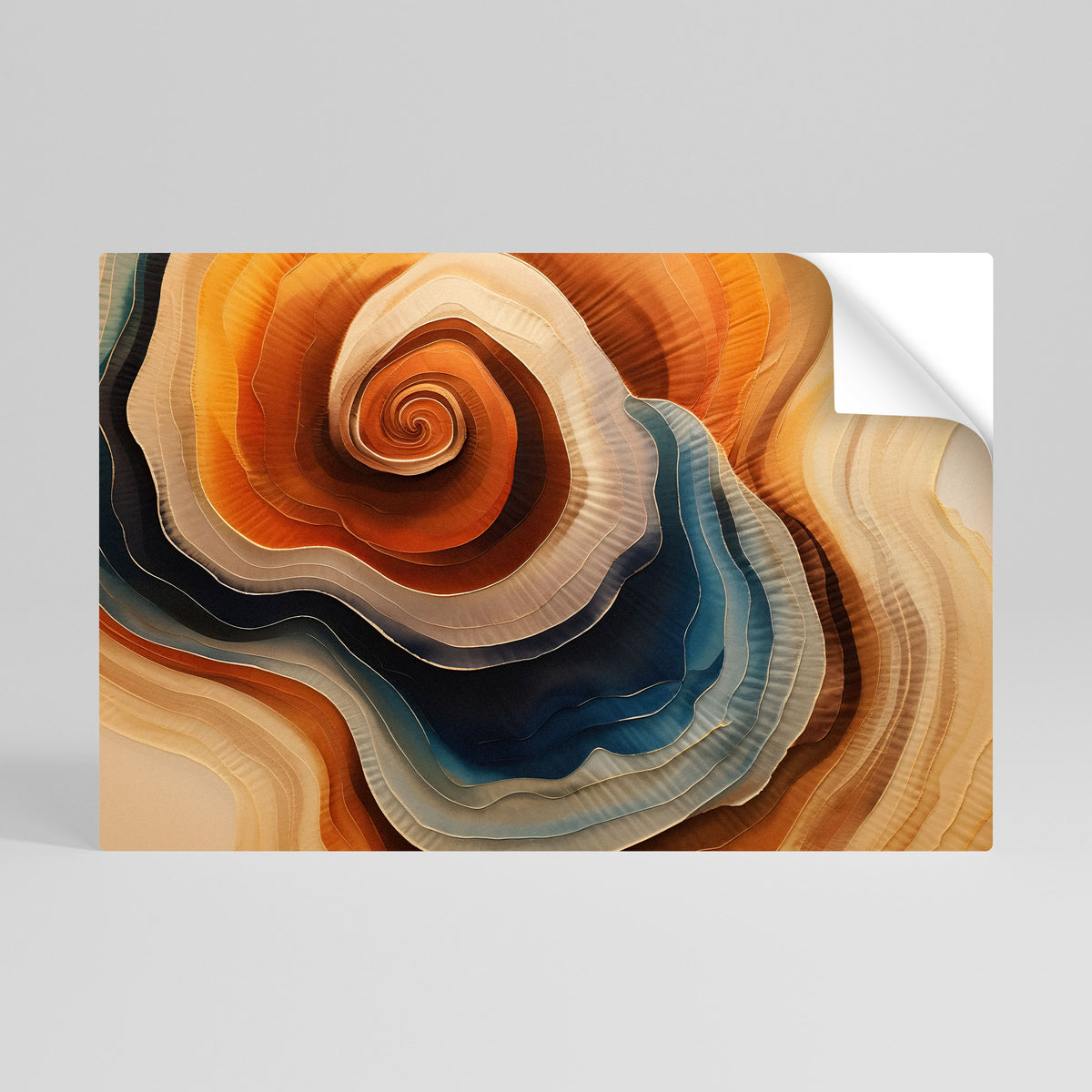SPIRALING DREAMSCAPE Póster Autocolante Horizontal