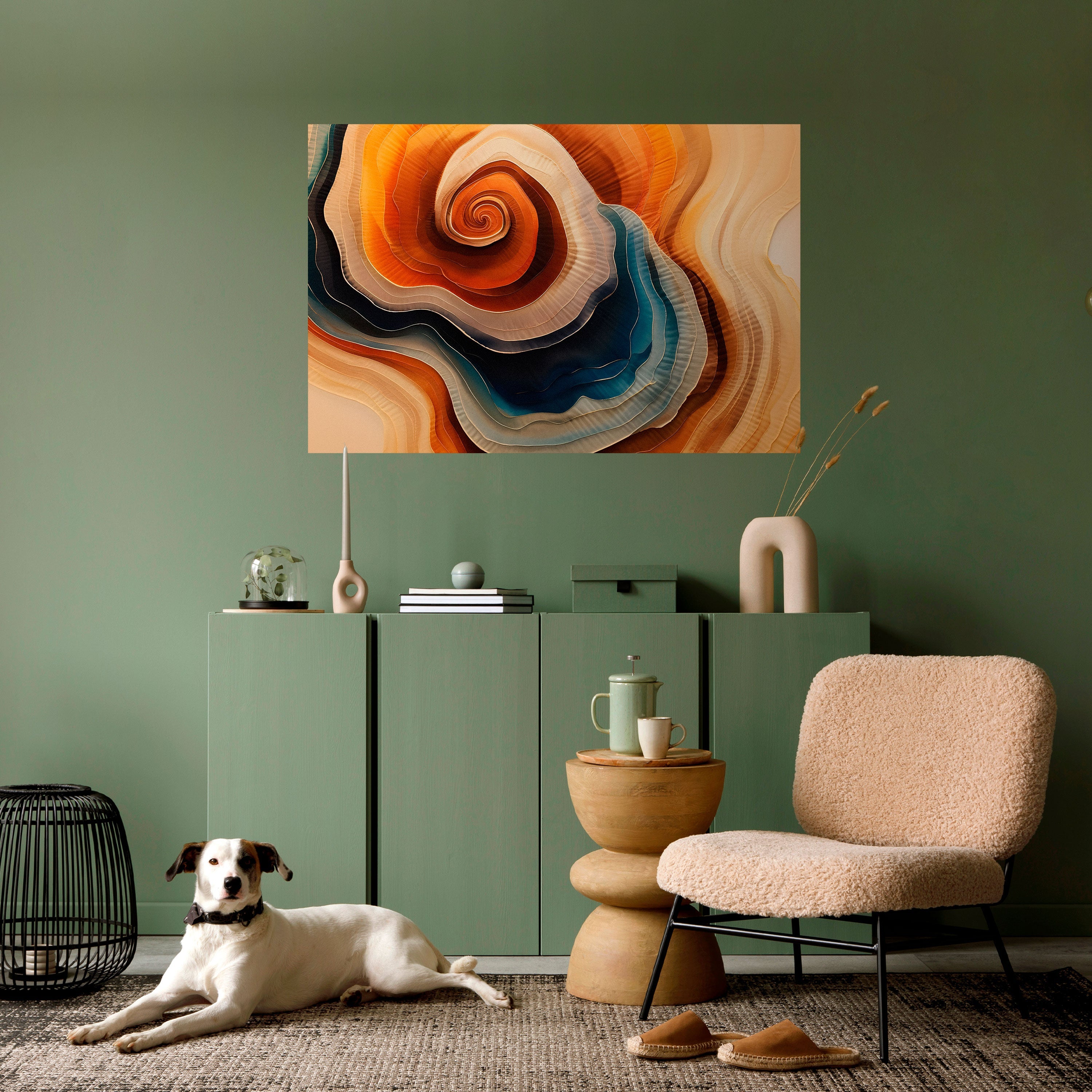 SPIRALING DREAMSCAPE Peel and Stick Horizontal Poster