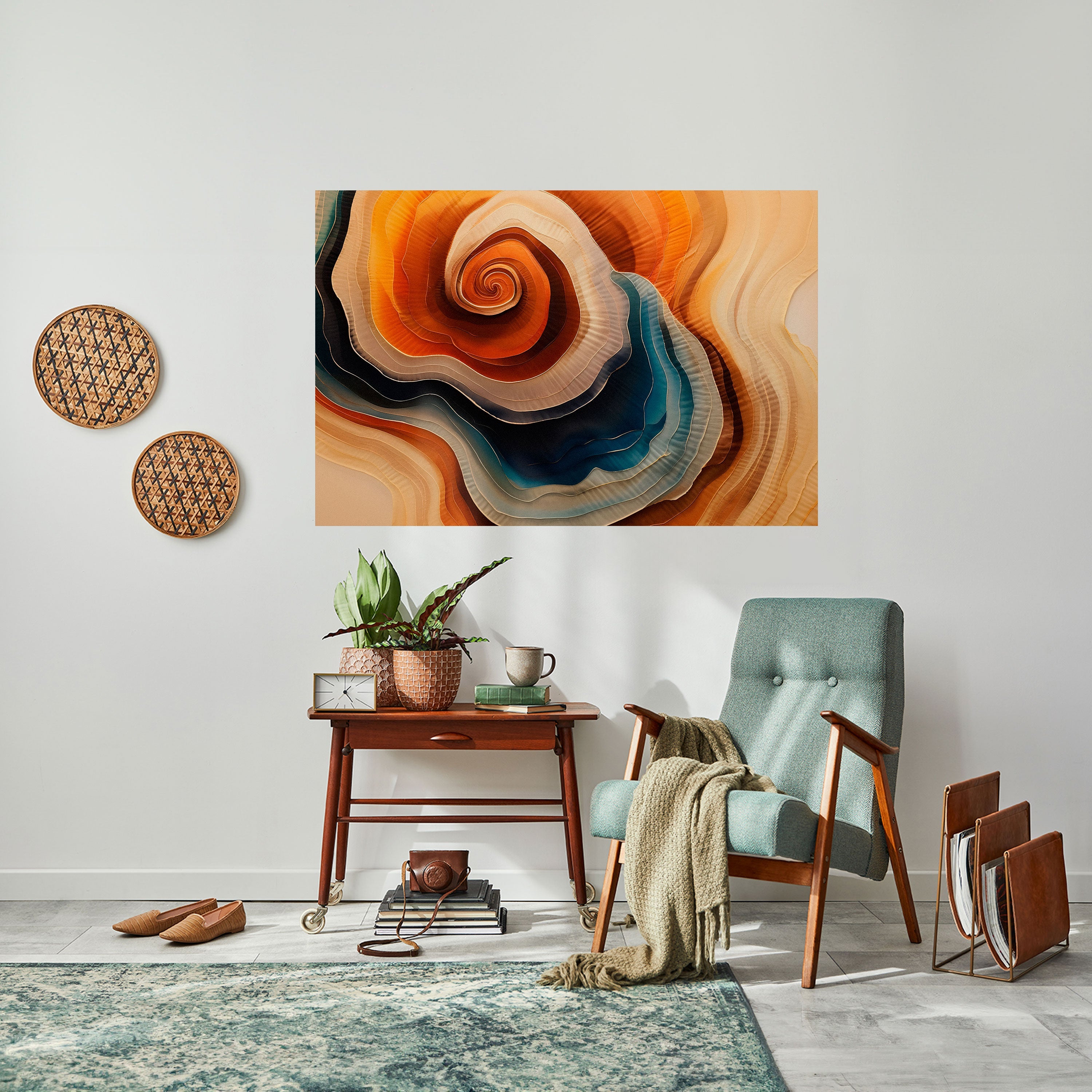 SPIRALING DREAMSCAPE Peel and Stick Horizontal Poster