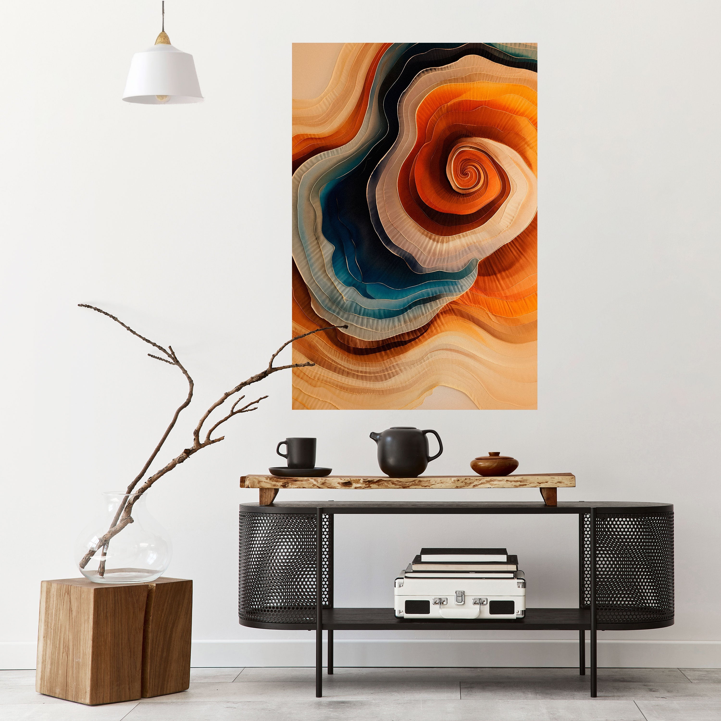 SPIRALING DREAMSCAPE Peel and Stick Vertical Poster