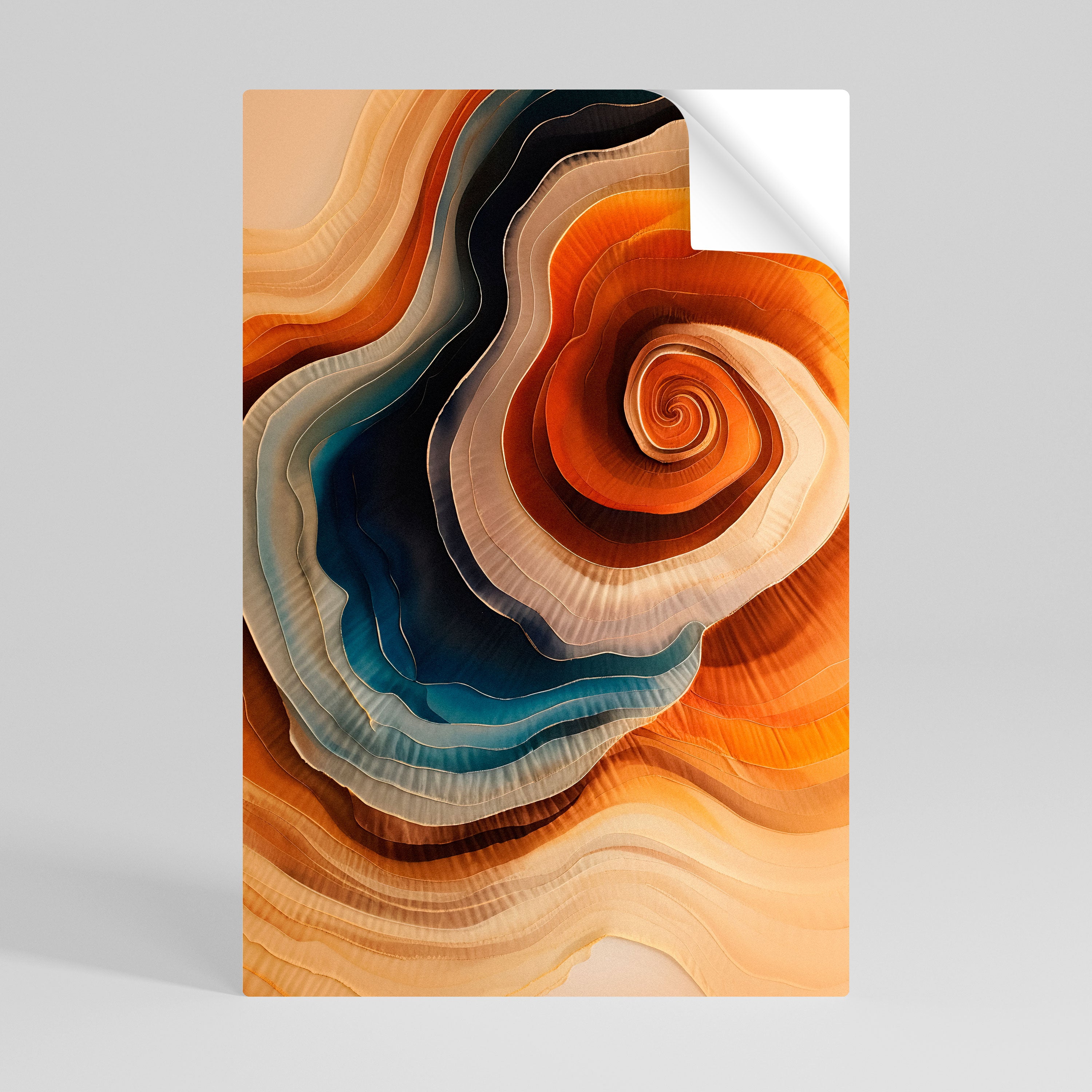 SPIRALING DREAMSCAPE Póster Autocolante Vertical