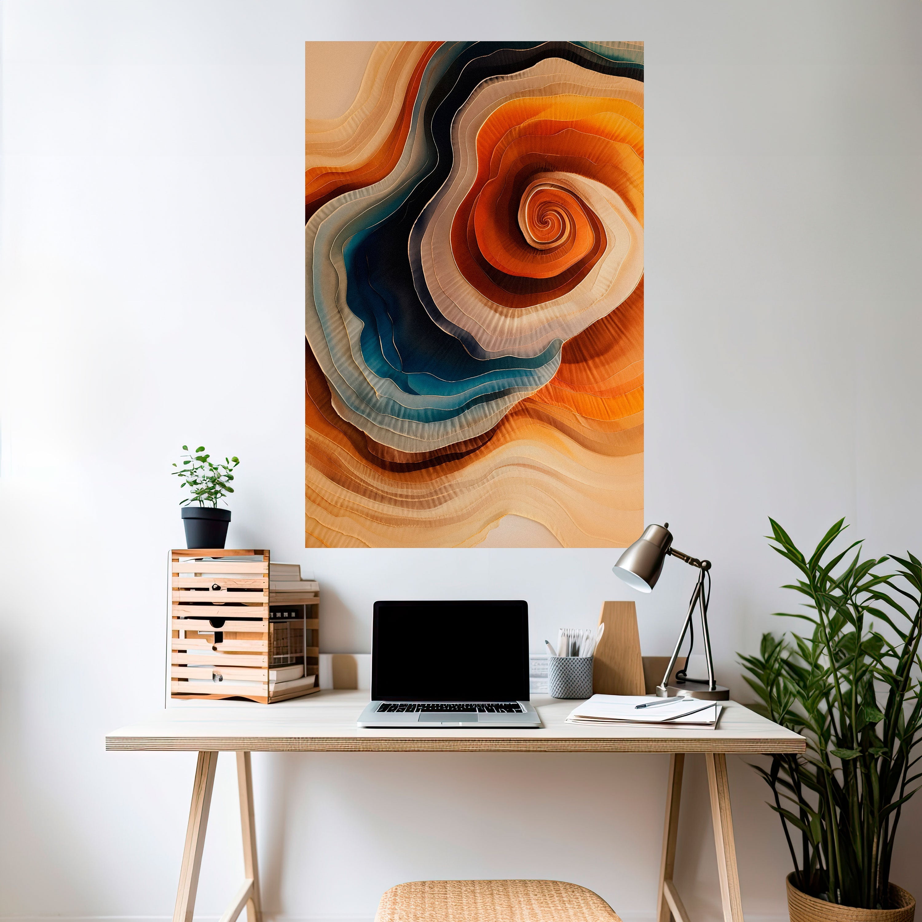 SPIRALING DREAMSCAPE Peel and Stick Vertical Poster