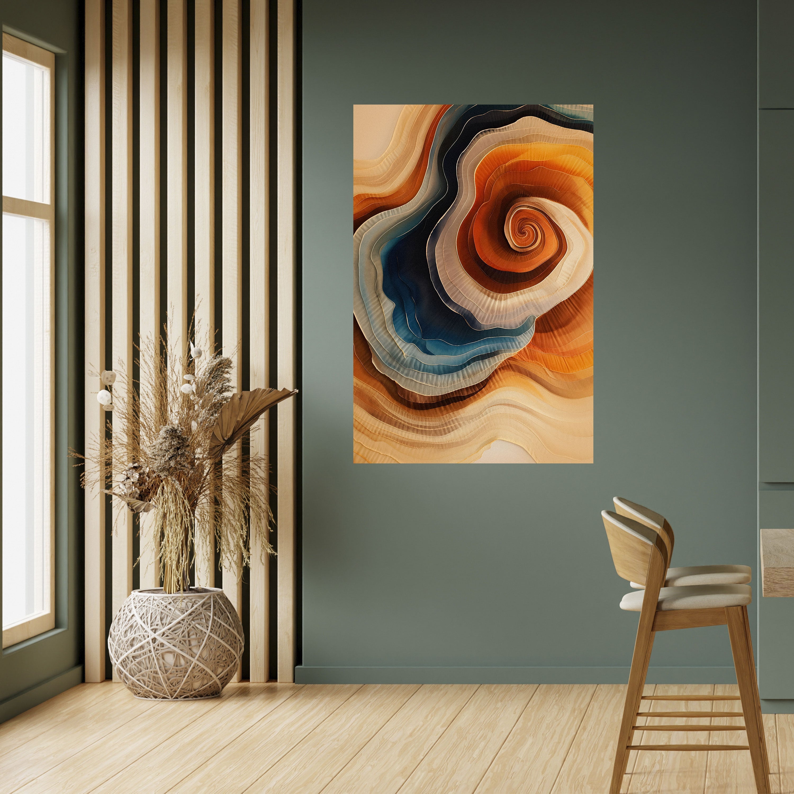 SPIRALING DREAMSCAPE Peel and Stick Vertical Poster