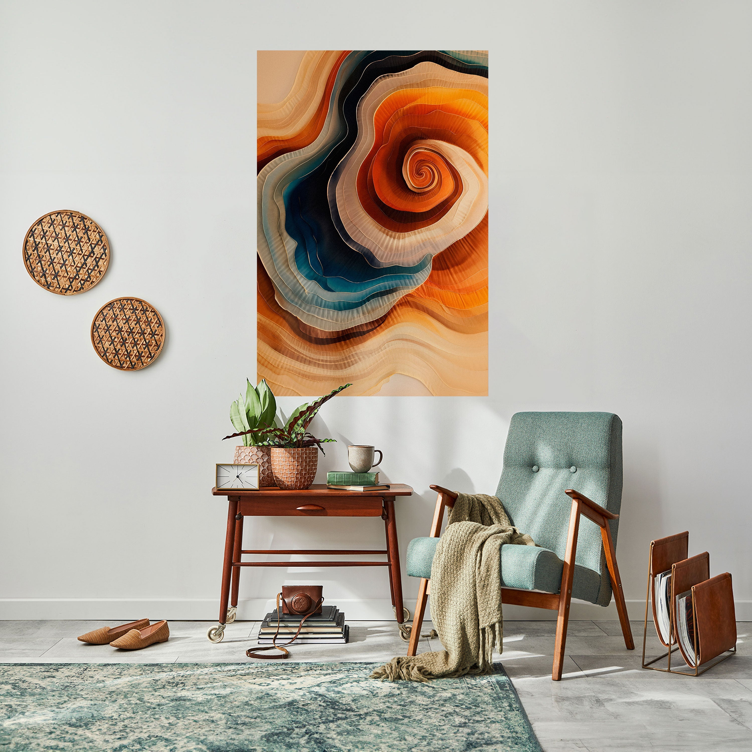 SPIRALING DREAMSCAPE Poster Vertical Autocolante