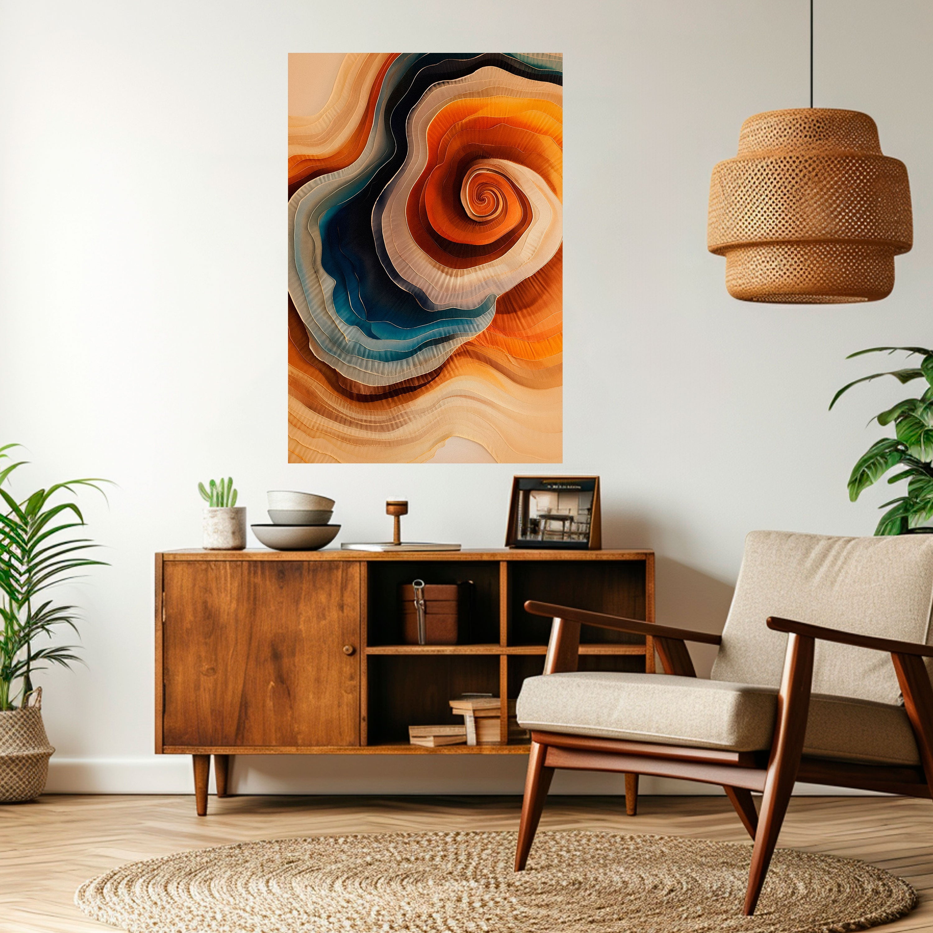 SPIRALING DREAMSCAPE Poster Vertical Autocolante