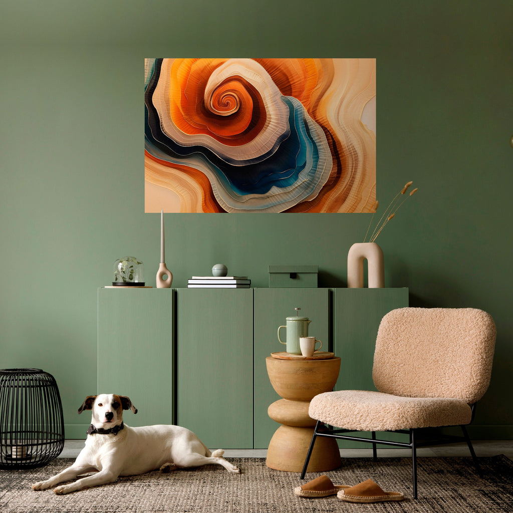 SPIRALING DREAMSCAPE Peel and Stick Horizontal Poster