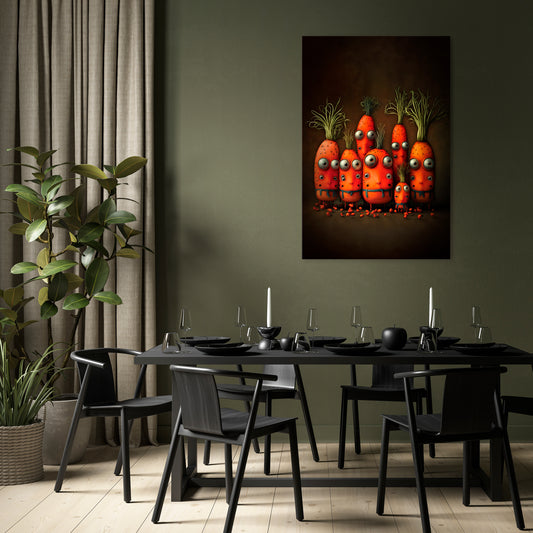 CUTE OR SCARY Vertical Canvas Print
