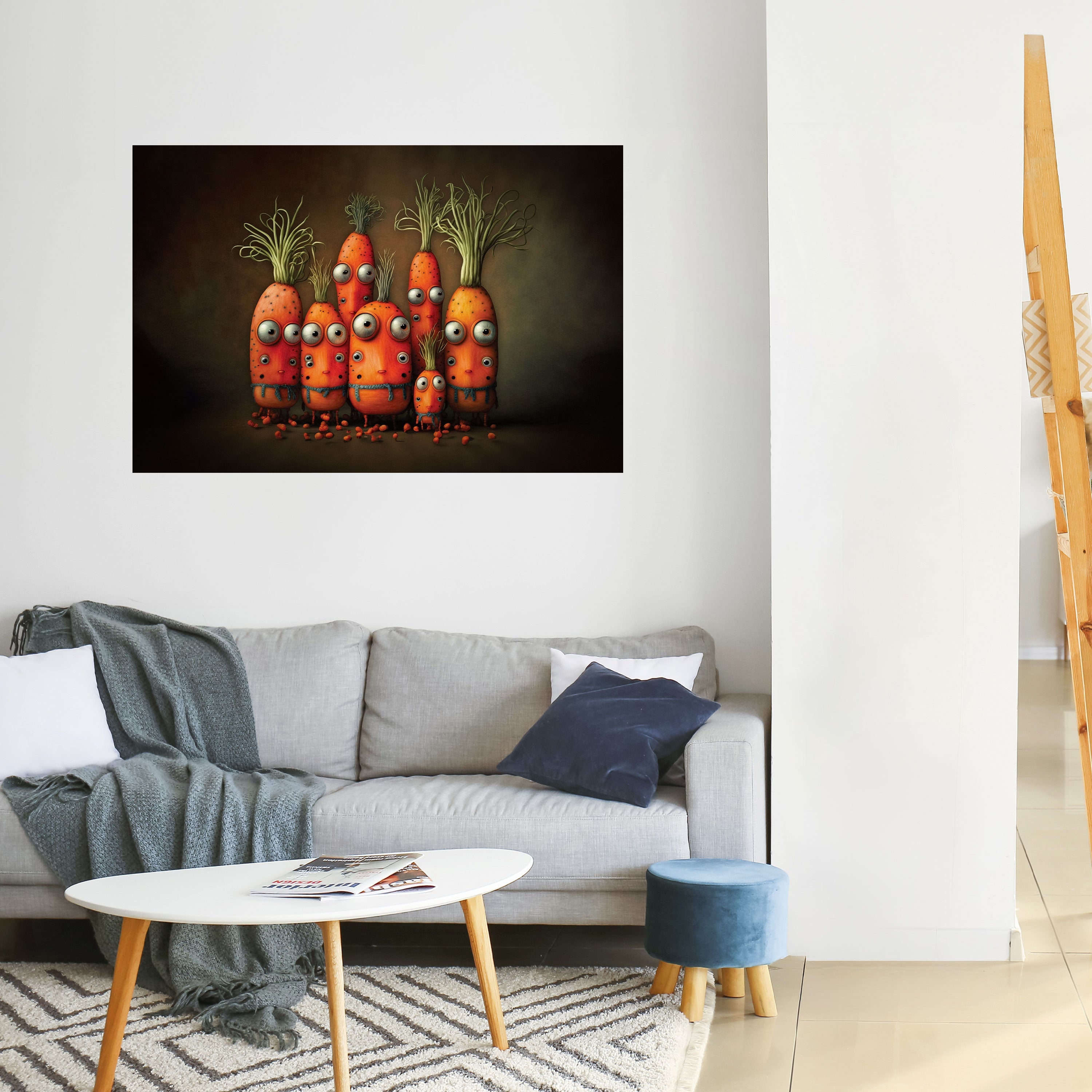 CUTE OR SCARY Peel and Stick Horizontal Poster