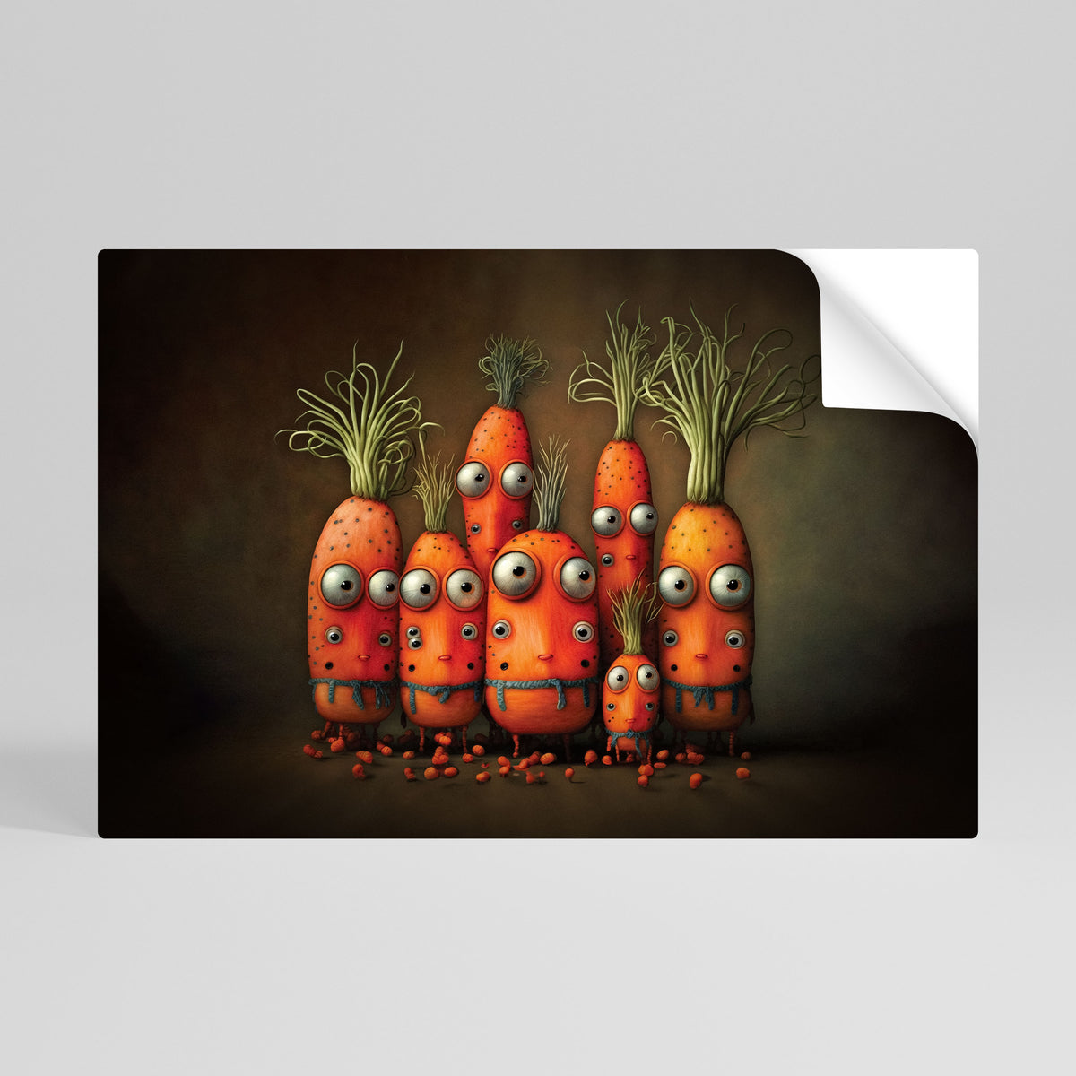 CUTE OR SCARY Póster Autocolante Horizontal