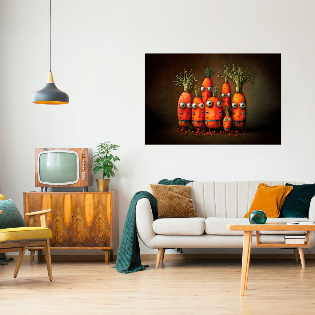 CUTE OR SCARY Peel and Stick Horizontal Poster