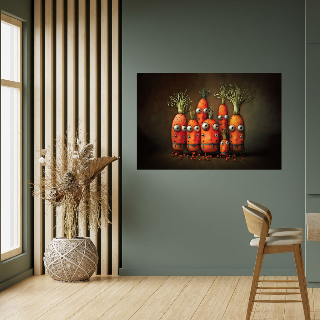 CUTE OR SCARY Peel and Stick Horizontal Poster