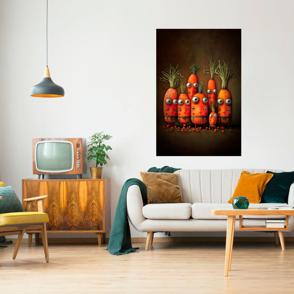 CUTE OR SCARY Poster Vertical Autocolante