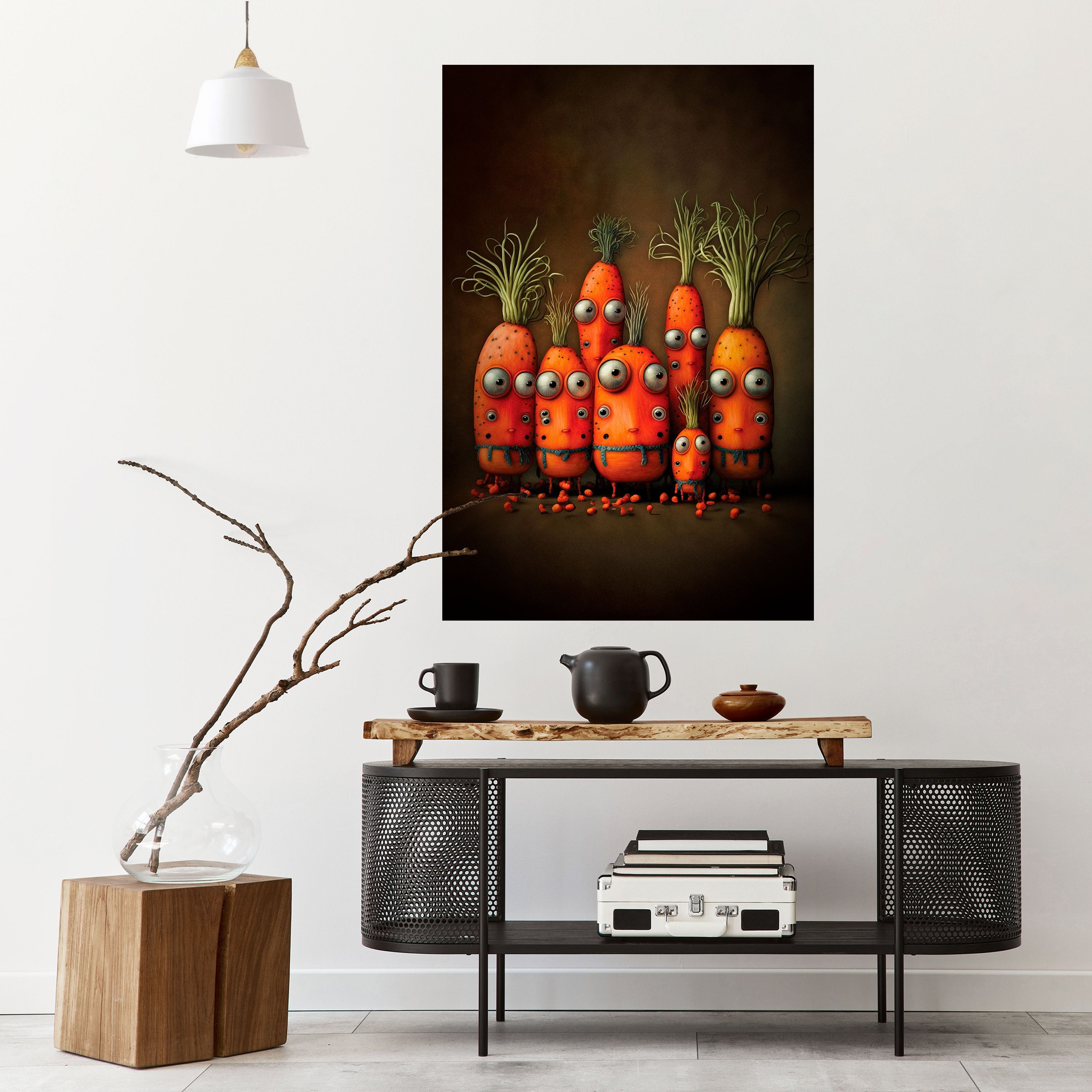 CUTE OR SCARY Poster Vertical Autocolante