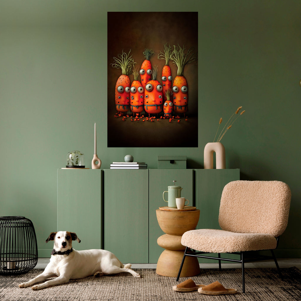 CUTE OR SCARY Poster Vertical Autocolante