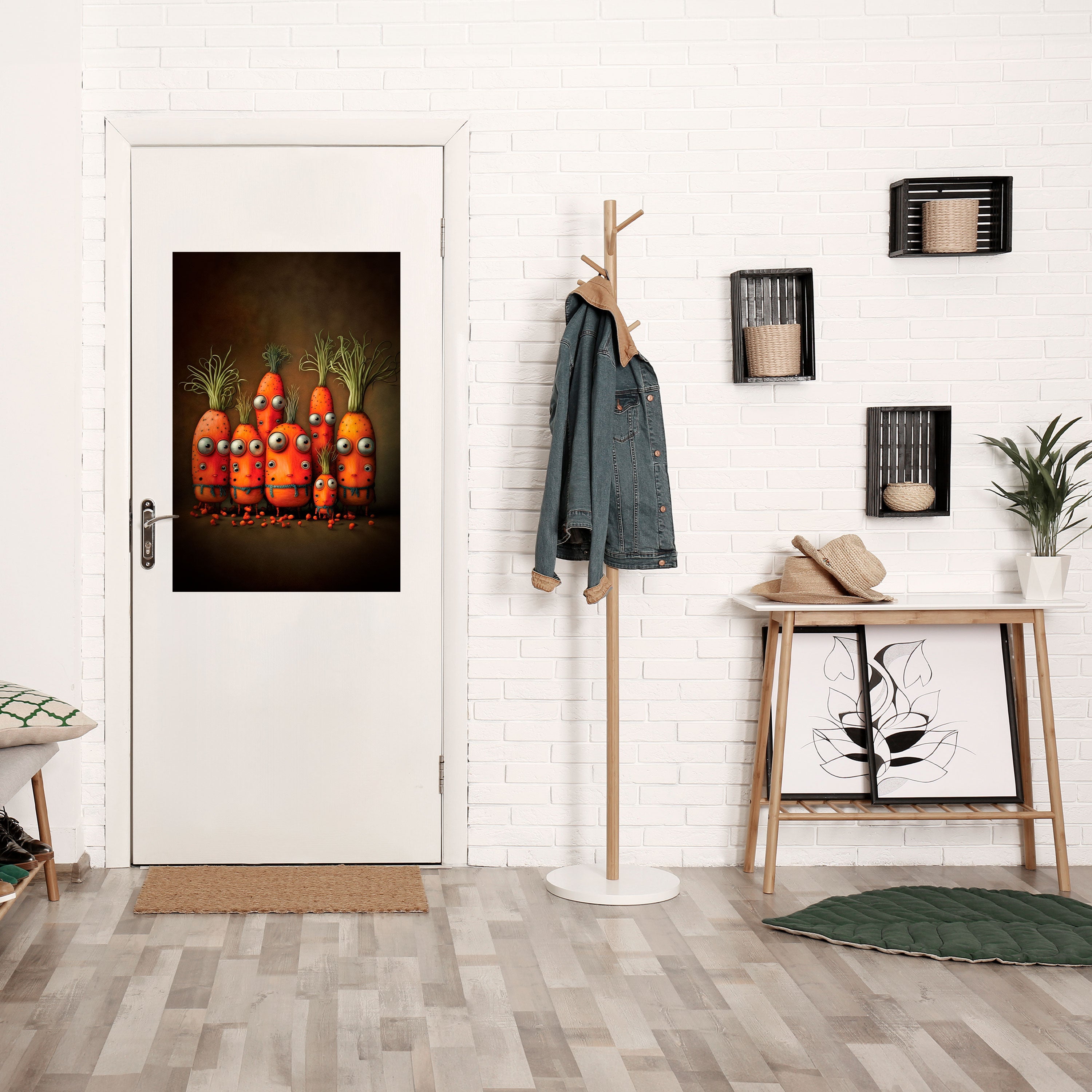 CUTE OR SCARY Poster Vertical Autocolante