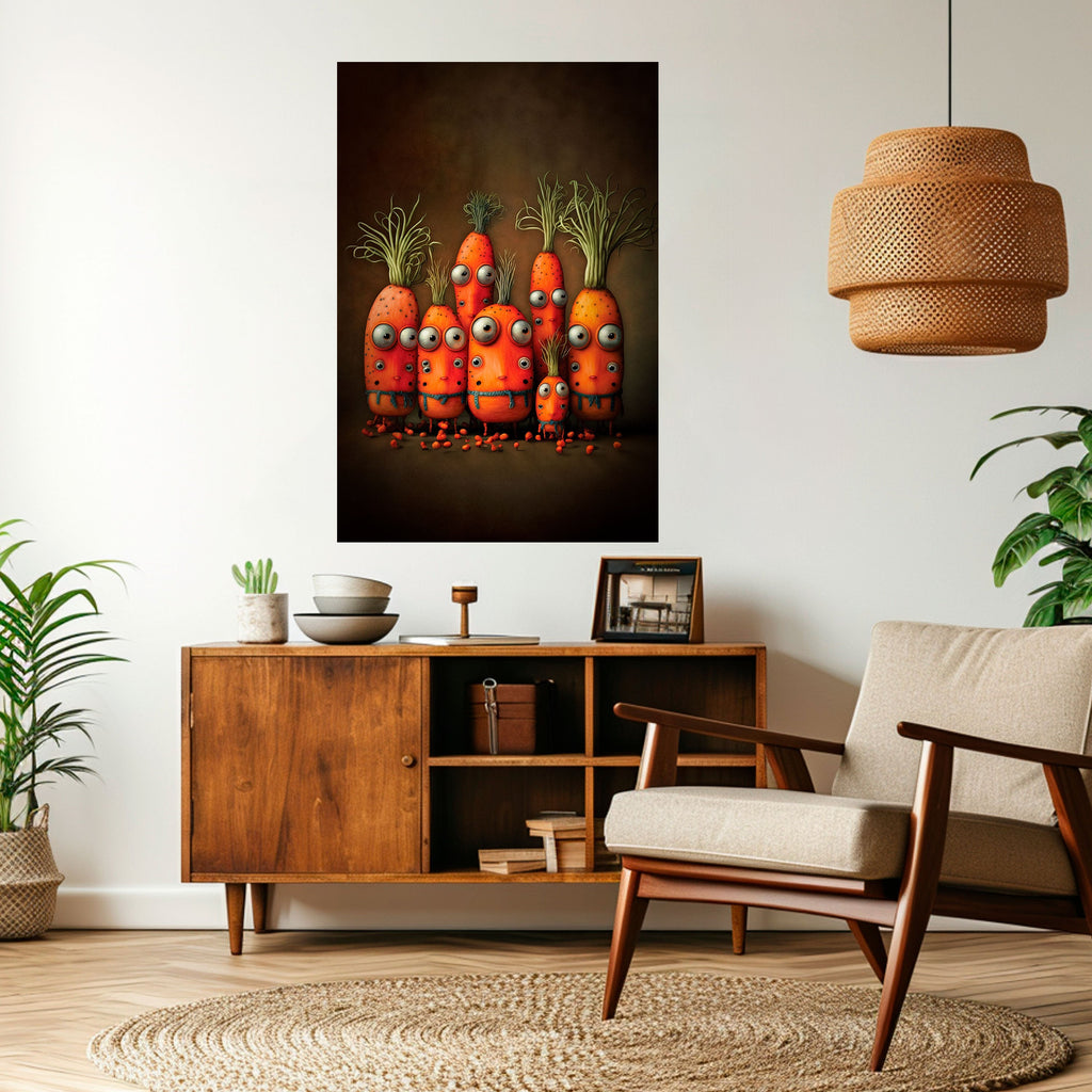 CUTE OR SCARY Poster Vertical Autocolante