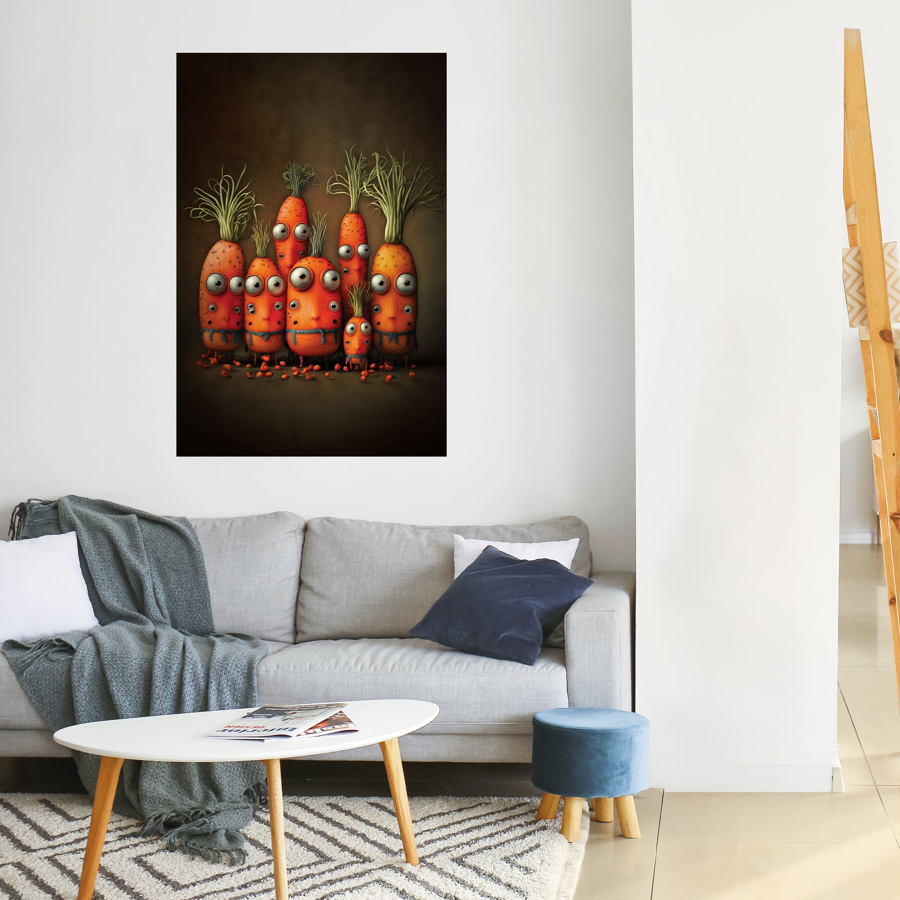 CUTE OR SCARY Poster Vertical Autocolante