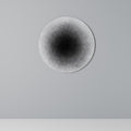 BLACK HOLE Round Wall Art