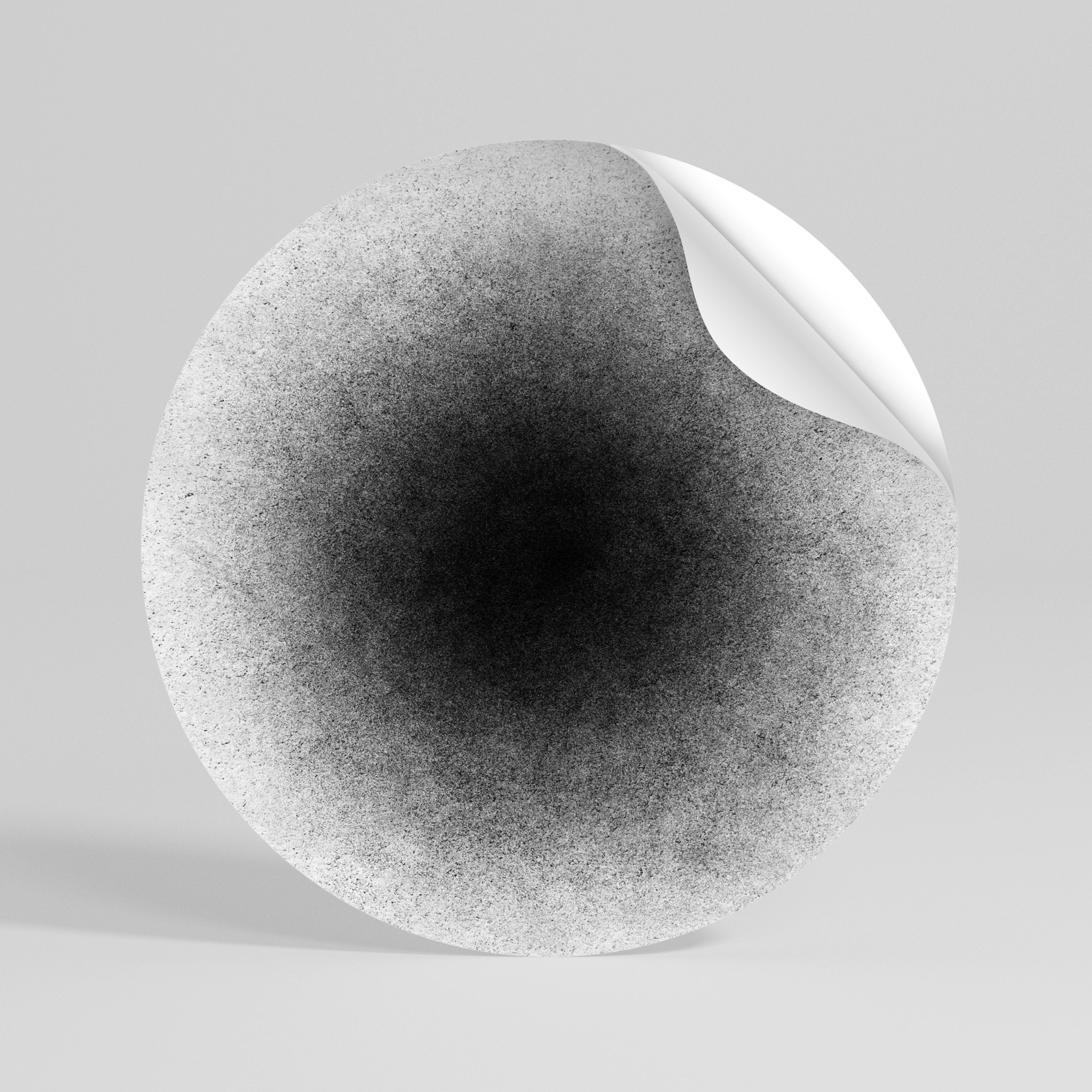 BLACK HOLE - Autocolante Redondo Removível