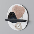 COLORFUL SHAPES Prateleira Oval Decorativa em Acabamento Preto