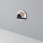 COLORFUL SHAPES Prateleira Redonda Decorativa em Acabamento Preto