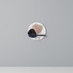 COLORFUL SHAPES Prateleira Redonda Decorativa em Acabamento Preto