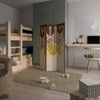 COLORFUL STRINGS Biombo de 3 Painéis