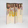 COLORFUL STRINGS 4-Panel Room Divider