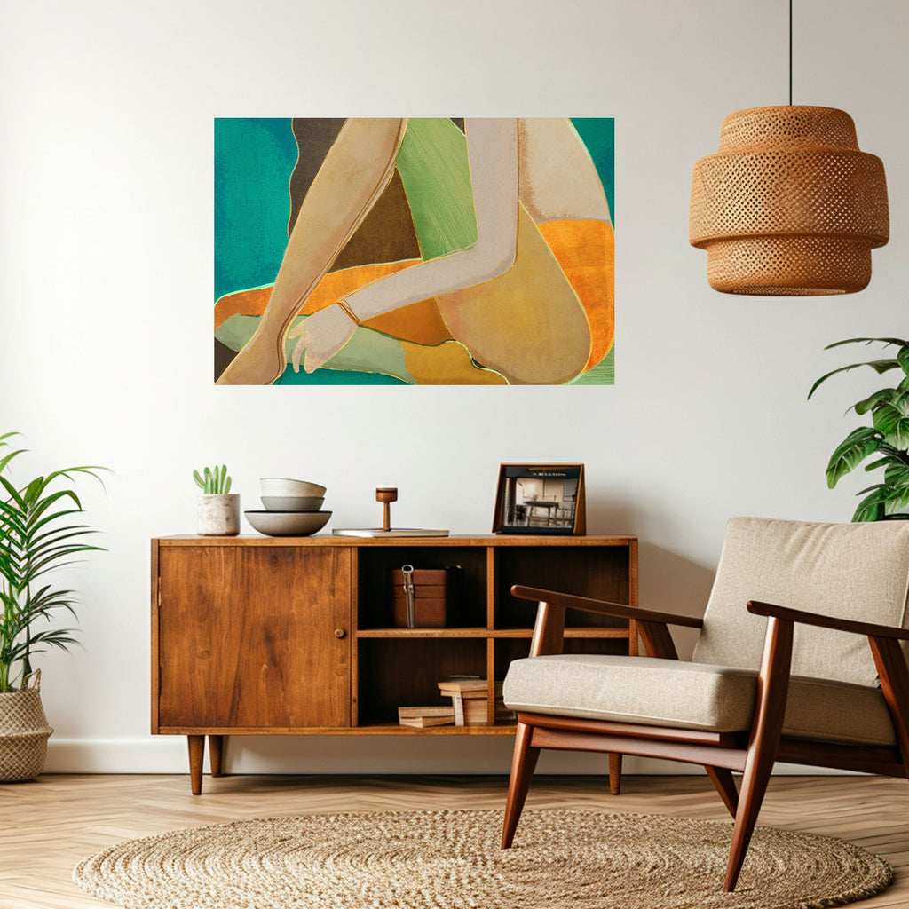 WAITING FOR LOVE Peel and Stick Horizontal Poster