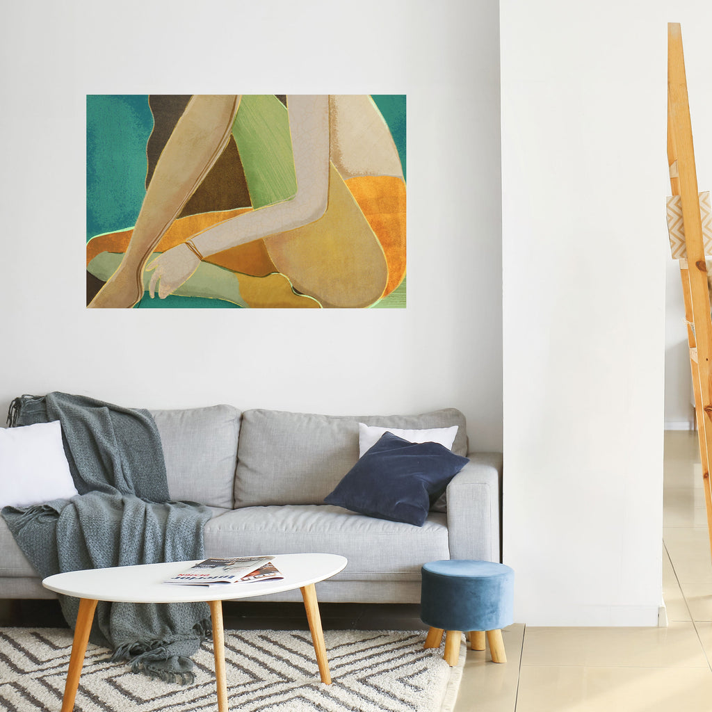 WAITING FOR LOVE Peel and Stick Horizontal Poster