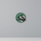 FALL OF MAN Prateleira Redonda Decorativa em Acabamento Preto