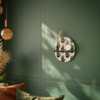 SEE MORE Oval Art Shelf In Black Finish