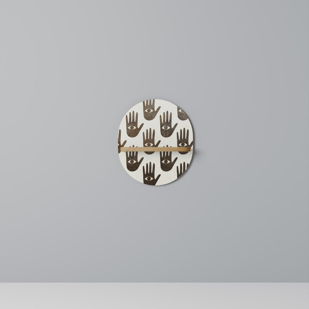 SEE MORE Prateleira Oval Decorativa em Efeito Carvalho