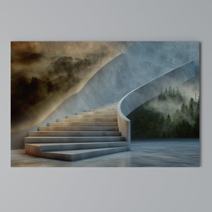STEPS TO SERENITY Horizontal Canvas Print