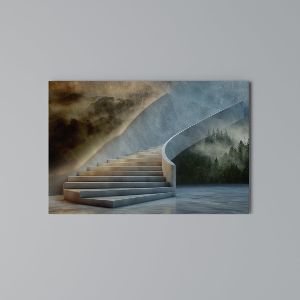 STEPS TO SERENITY Horizontal Canvas Print