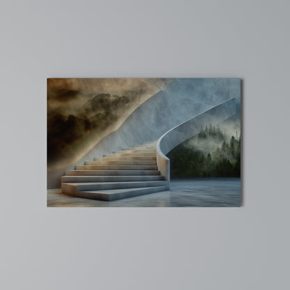 STEPS TO SERENITY Horizontal Canvas Print