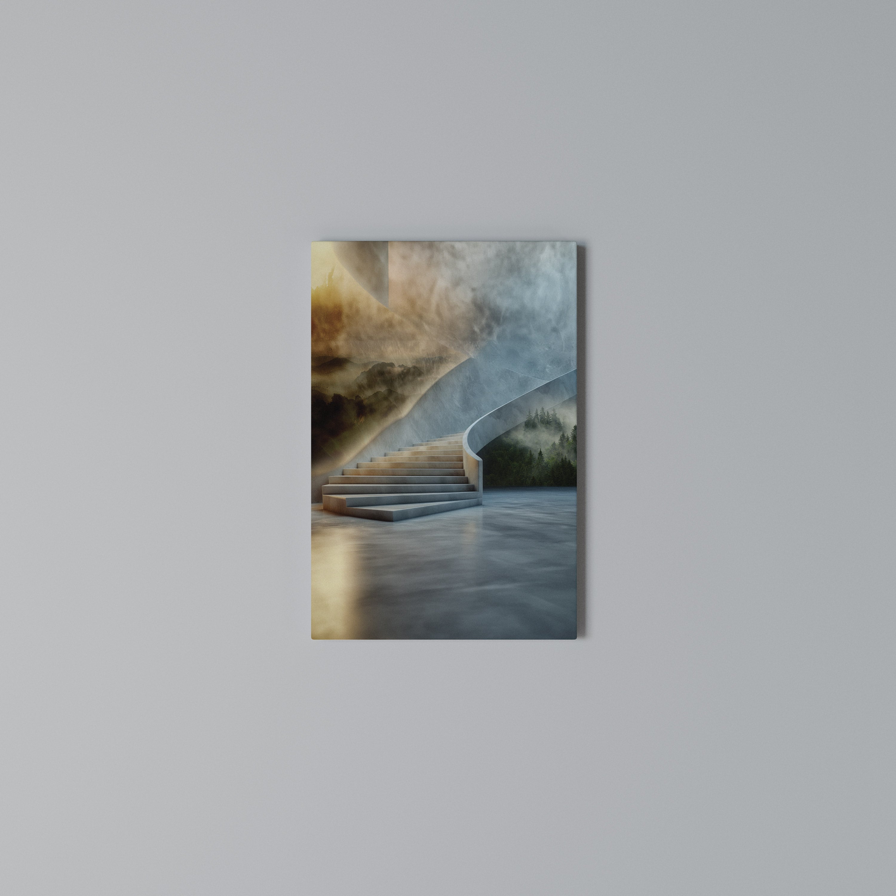 STEPS TO SERENITY Quadro em tela vertical