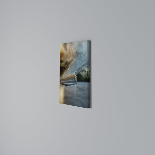 STEPS TO SERENITY Quadro em tela vertical
