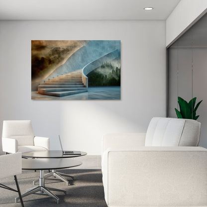 STEPS TO SERENITY Horizontal Canvas Print