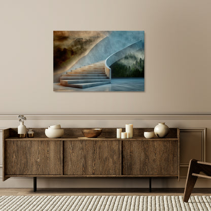 STEPS TO SERENITY Horizontal Canvas Print