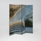 STEPS TO SERENITY Decorative 4-Panel Room Divider