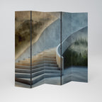STEPS TO SERENITY Decorative 5-Panel Room Divider