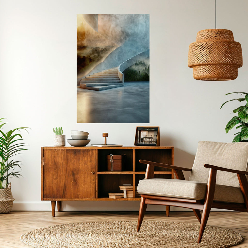 STEPS TO SERENITY Poster Vertical Autocolante