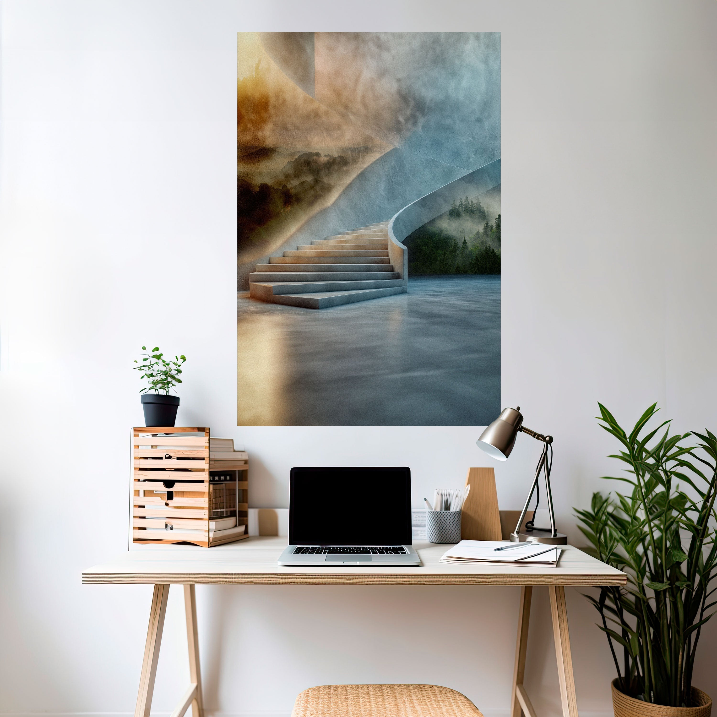 STEPS TO SERENITY Poster Vertical Autocolante