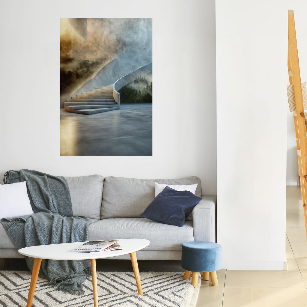 STEPS TO SERENITY Poster Vertical Autocolante