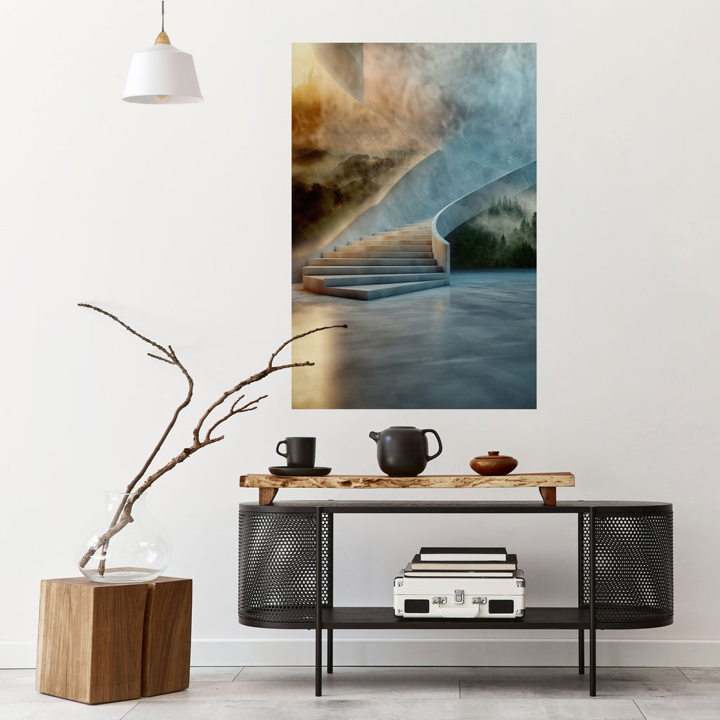 STEPS TO SERENITY Poster Vertical Autocolante