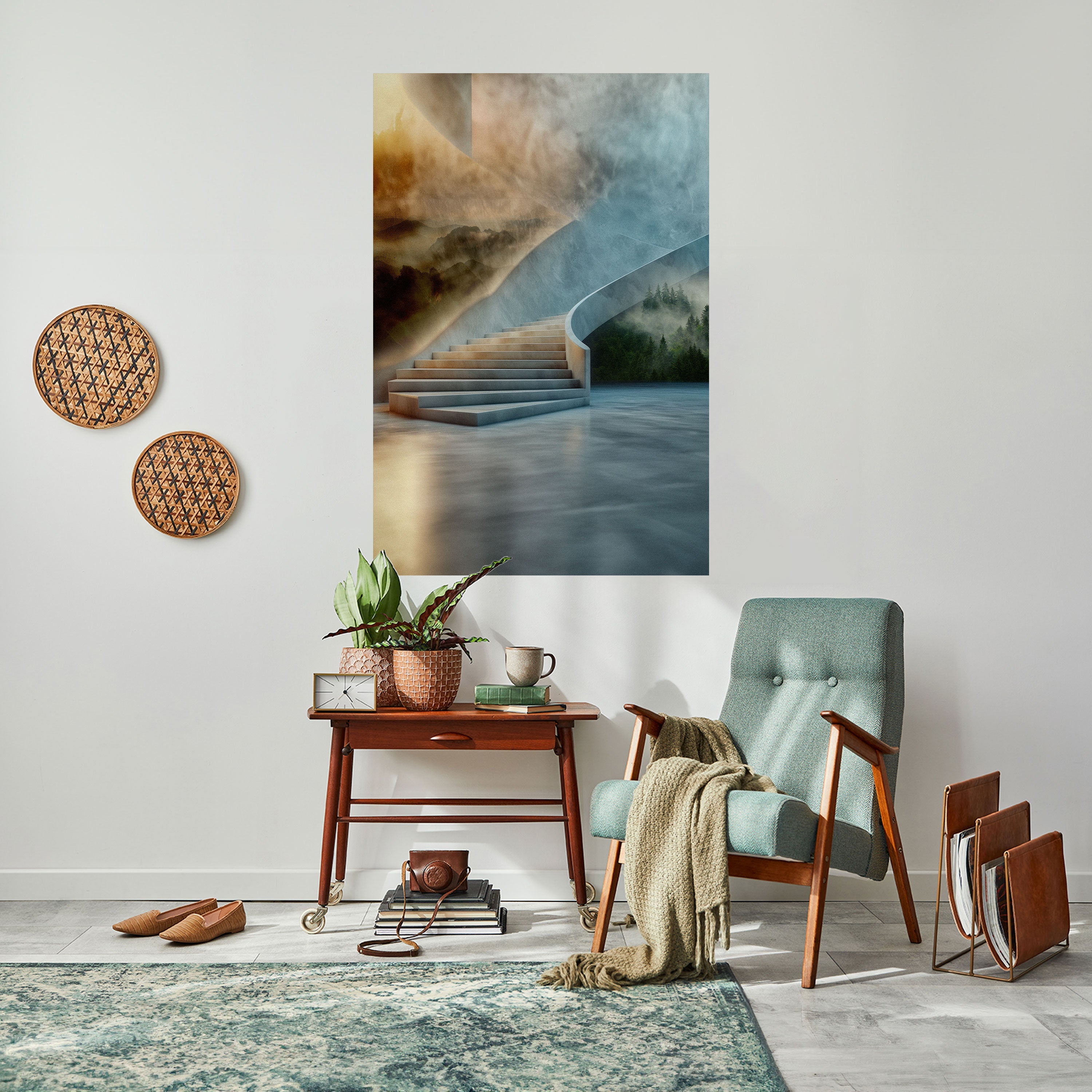 STEPS TO SERENITY Poster Vertical Autocolante