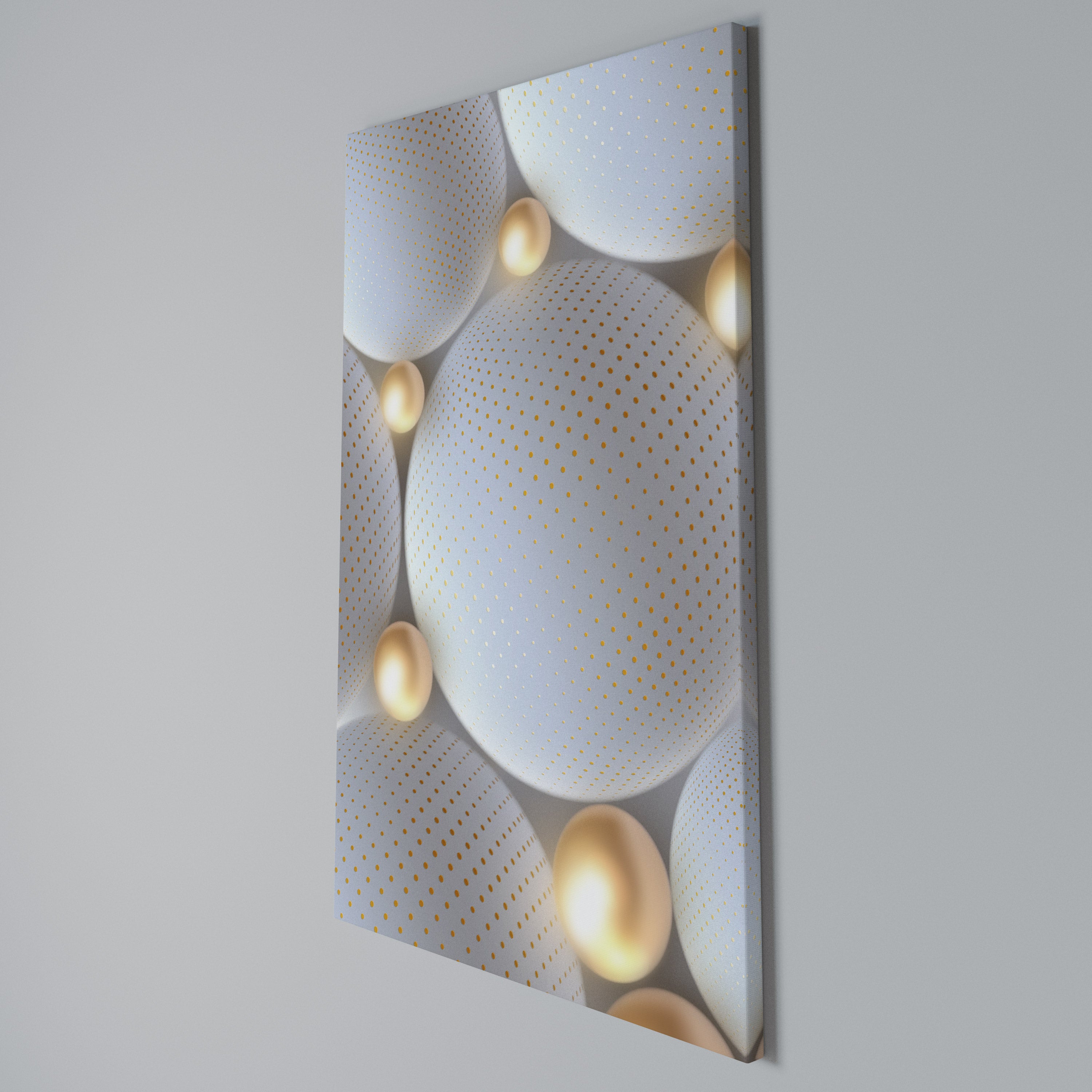 LUMINOUS SPHERICAL HARMONY Quadro em tela vertical
