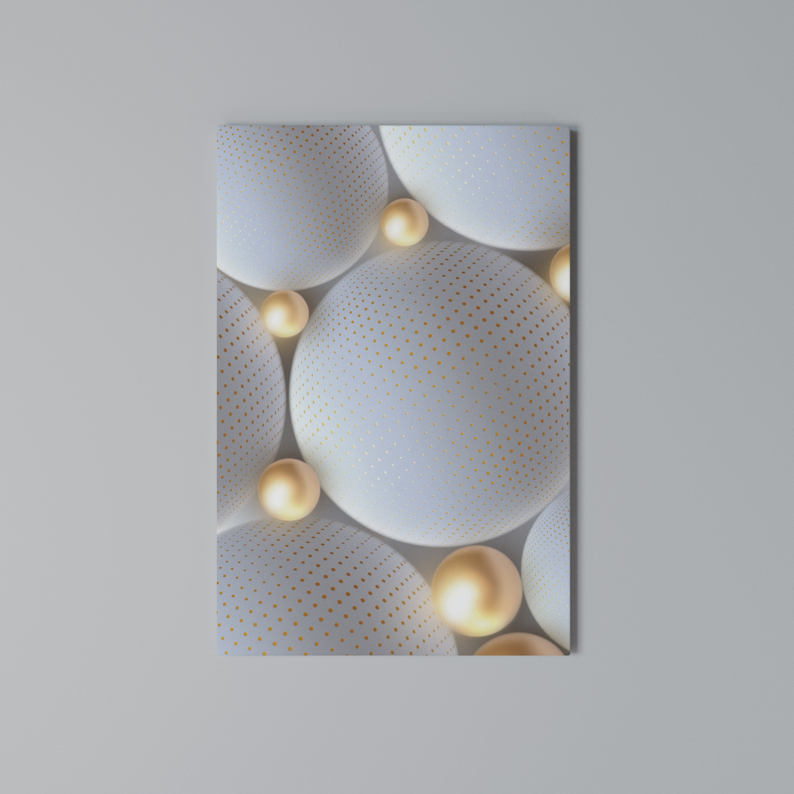LUMINOUS SPHERICAL HARMONY Quadro em tela vertical